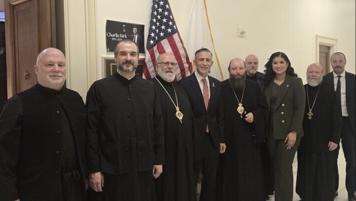 Συνάντηση με τον βουλευτή. Φωτογραφία: ΕΟΔ Αμερικής