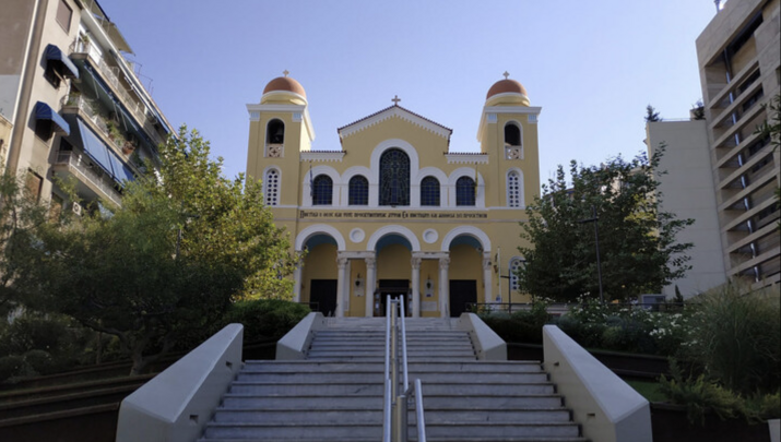 Θεία Λειτουργία υπέρ αθλητών και προπονητών στο Παγκράτι - Φωτογραφία: Romfea.gr