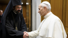 Συνάντηση Μητροπολίτη Σικάγου Ναθαναήλ με τον Πάπα Λέοντα ΙΔ΄