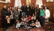 Μαθητές από το Νικηφόρειο Νηπιαγωγείο Λειψών στον Αρχιεπίσκοπο