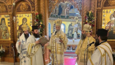 Τρισαρχιερατική Λειτουργία για τον Άγιο Νεκτάριο τελέστηκε στην Αίγινα